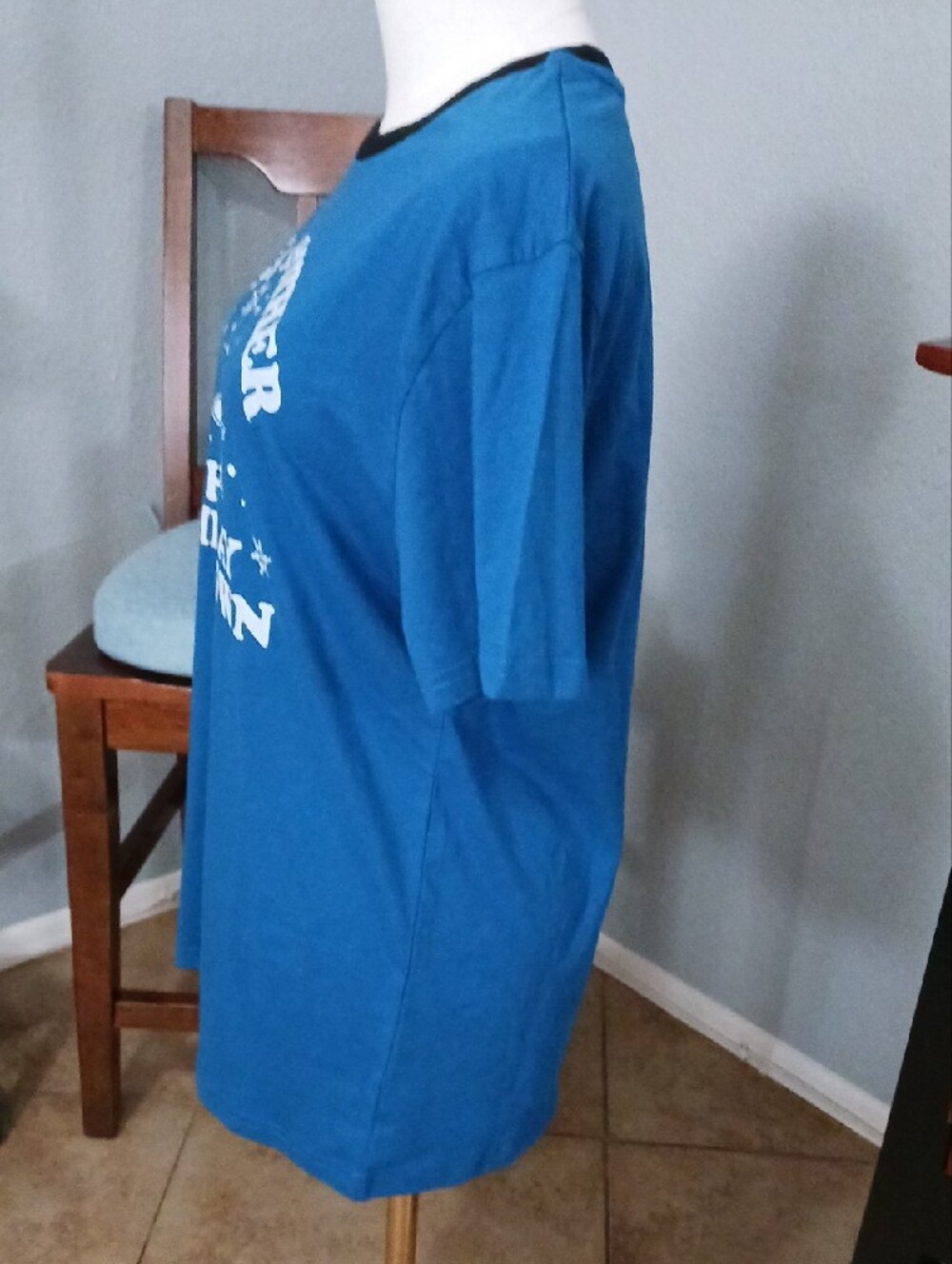 NEW!! Blue Holiday Melted Snowman Graphic Tee - Picture 5 of 8